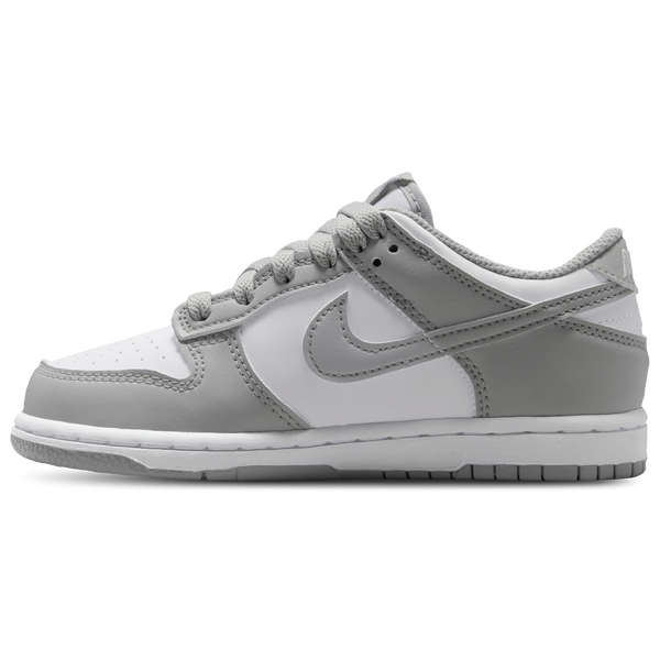 Nike Dunk Low N - Boys' Preschool - White/Smoke Grey - Image 2