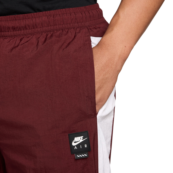 Nike Air Woven Track Pants - Men's - White/Dark Team Red - Image 3