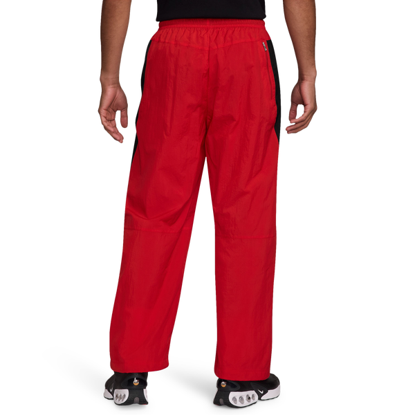 Nike Air Woven Track Pants - Men's - Black/University Red - Image 2