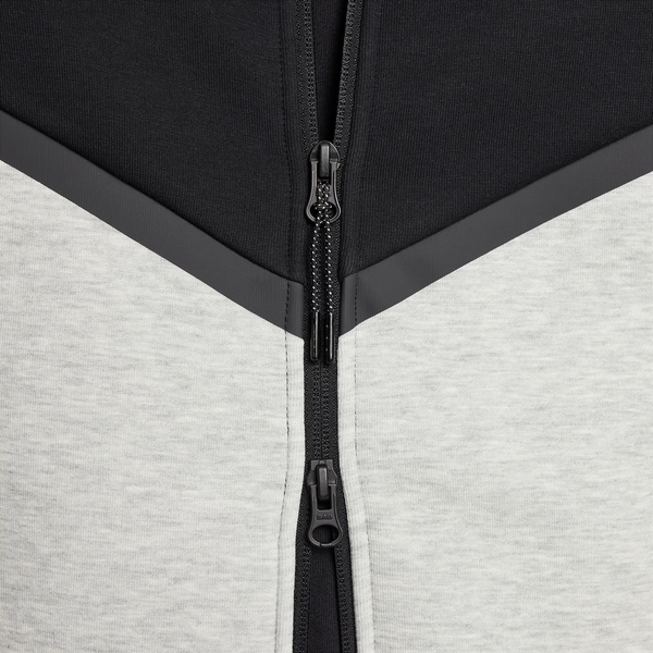 Nike Tech Fleece Full-Zip Windrunner Hoodie - Men's - Black/Grey - Image 5
