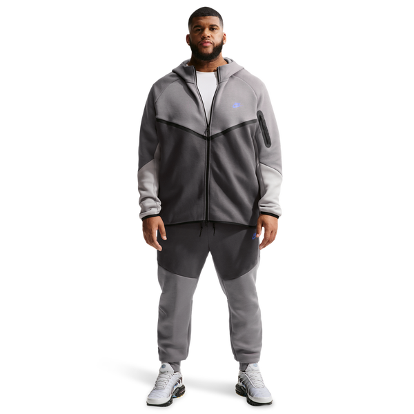 Nike Tech Fleece Full-Zip Windrunner Hoodie - Men's - Pencil Point/Medium Ash/College Grey - Image 7