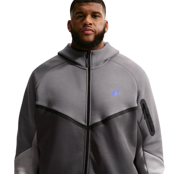 Nike Tech Fleece Full-Zip Windrunner Hoodie - Men's - Pencil Point/Medium Ash/College Grey - Image 9
