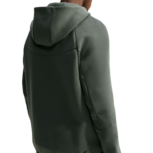 Nike Tech Fleece Full-Zip Windrunner Hoodie - Men's - Black/Camo Green - Image 2