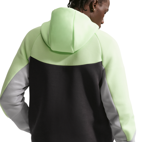 Nike Tech Fleece Full-Zip Windrunner Hoodie - Men's - Lt Liquid Lime/Anthracite/Lt Smoke Grey - Image 4