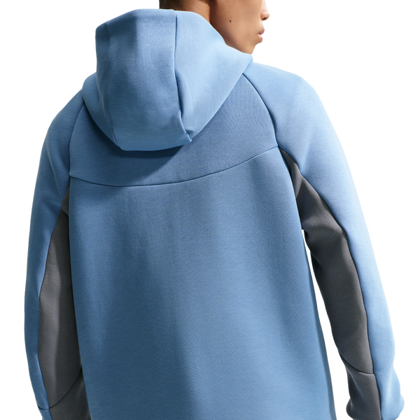 Nike Tech Fleece Full-Zip Windrunner Hoodie - Men's - Work Blue/Cool Grey/Black - Image 2