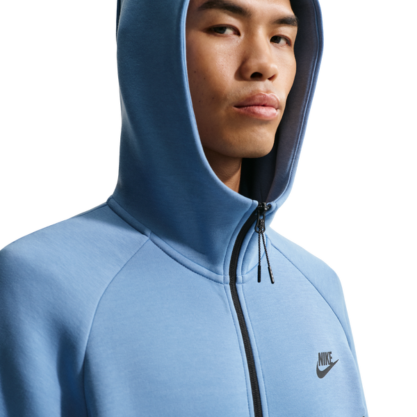 Nike Tech Fleece Full-Zip Windrunner Hoodie - Men's - Work Blue/Cool Grey/Black - Image 3