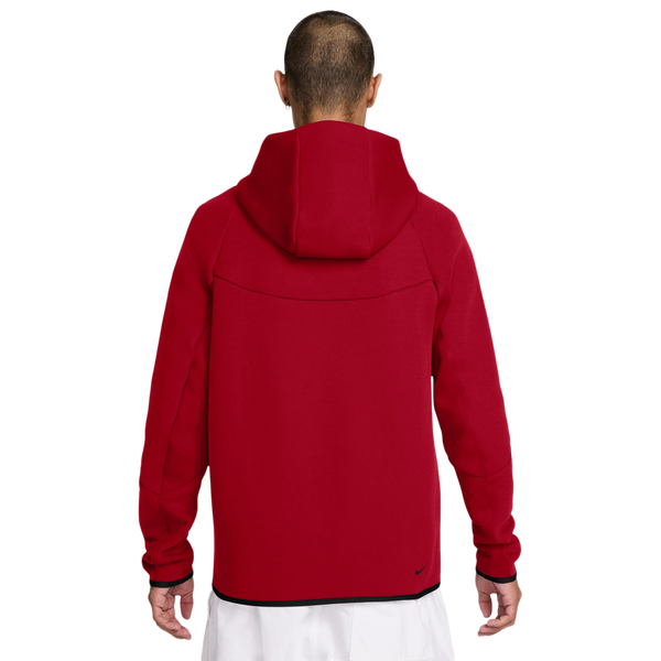 Nike Tech Fleece Full-Zip Windrunner Hoodie - Men's - Red/Black - Image 2