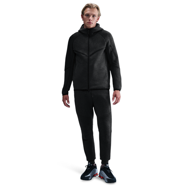 Nike Tech Fleece Jogger - Men's - Black/Black Heather - Image 3