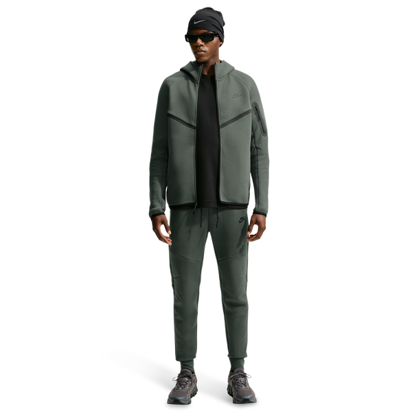Nike Tech Fleece Jogger - Men's - Black/Camo Green - Image 3