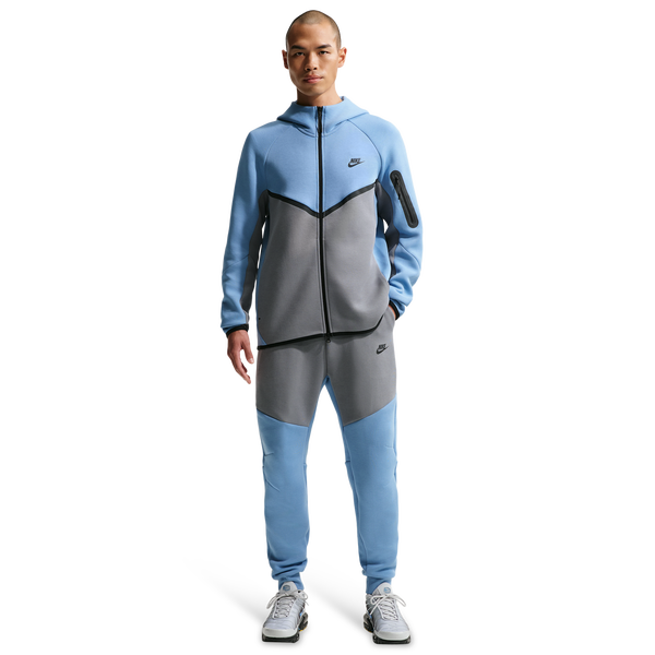 Nike Tech Fleece Jogger - Men's - Work Blue/Black/Cool Grey - Image 3