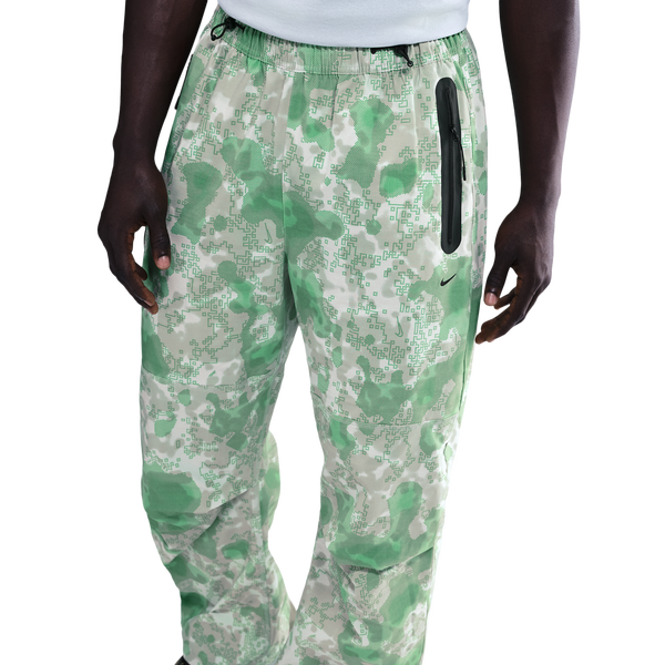Nike Tech Woven Pant AOP - Men's - Black/Light Silver