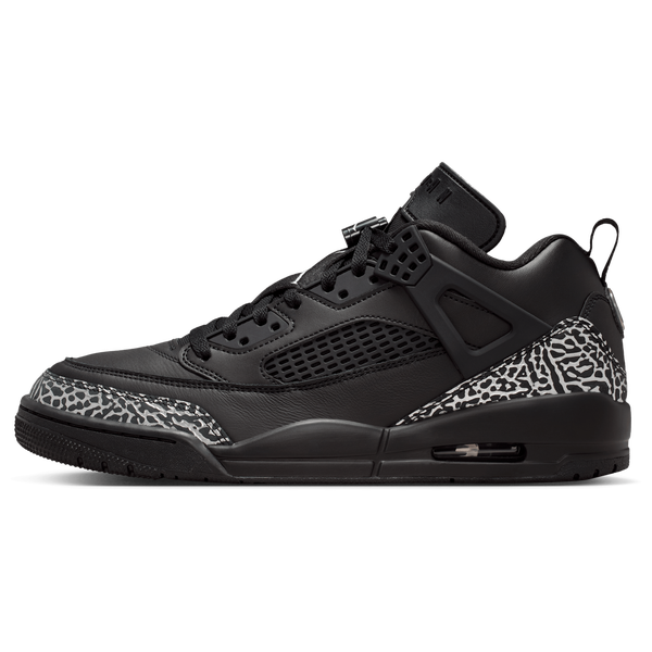 Jordan Spizike Low - Men's - Black/Metallic Silver - Image 2