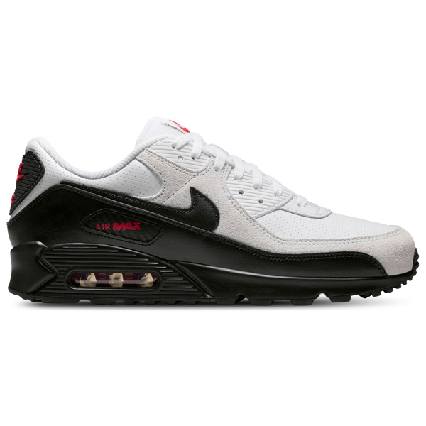 Nike Air Max 90 - Men's - White/Black/University Red