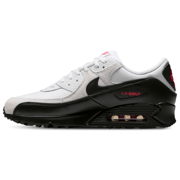 Nike Air Max 90 - Men's - White/Black/University Red - Image 2