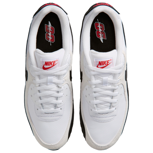 Nike Air Max 90 - Men's - White/Black/University Red - Image 4