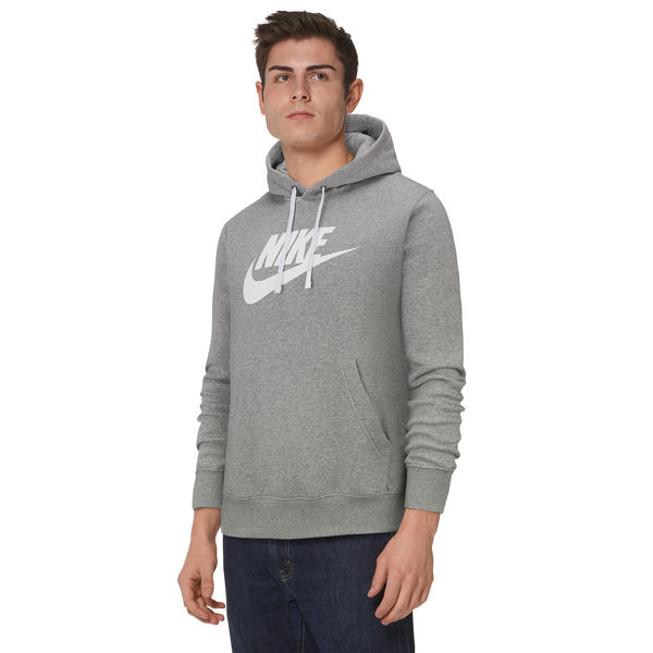 Nike GX Club Hoodie - Men's - Dark Grey Heather/White - Image 9
