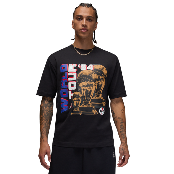 Jordan NC World Tour Short Sleeve Crewneck - Men's - Black - Image 3