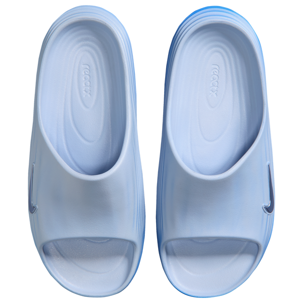 Nike ReactX Rejuven8 Slides - Women's - Hydrogen Blue/Hydrogen Blue/Blue Crystal - Image 3