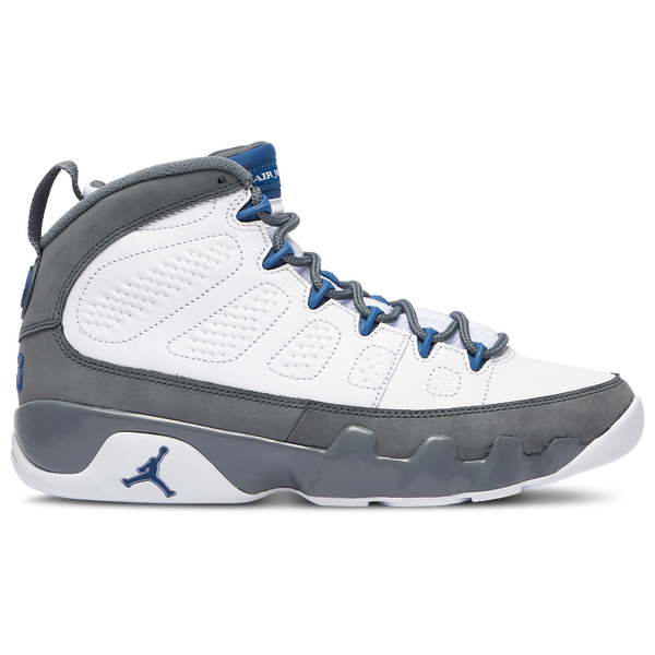 Jordan Retro 9 - Men's - Flint Grey/White/French Blue