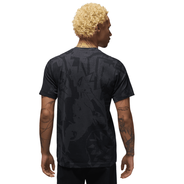 Jordan Core Blank Short Sleeve Crew GEL ASW - Men's - Medium Ash/Off Noir/Gym Red - Image 2