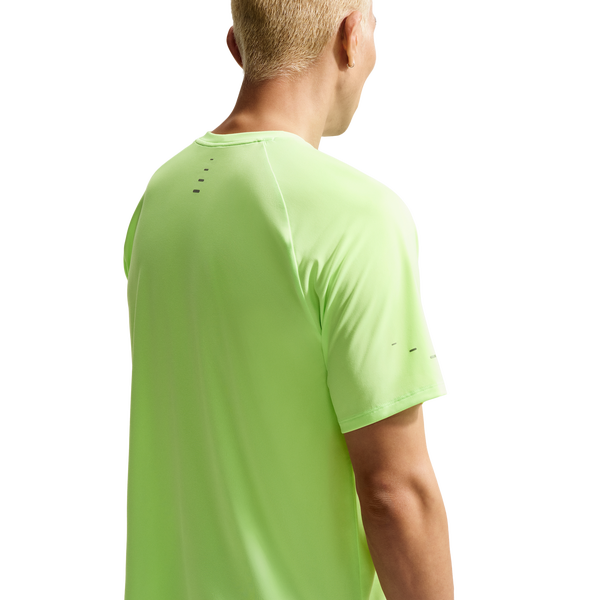 Nike Dri-FIT ADV STRIDE SS TOP - Men's - Reflective Silver/Lime Blast - Image 4