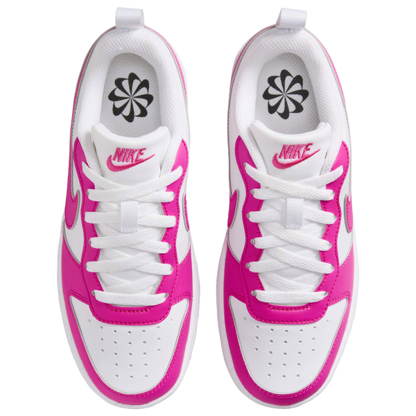 Nike Court Borough Low Recraft - Girls' Grade School - Laser Fuchsia/White - Image 4
