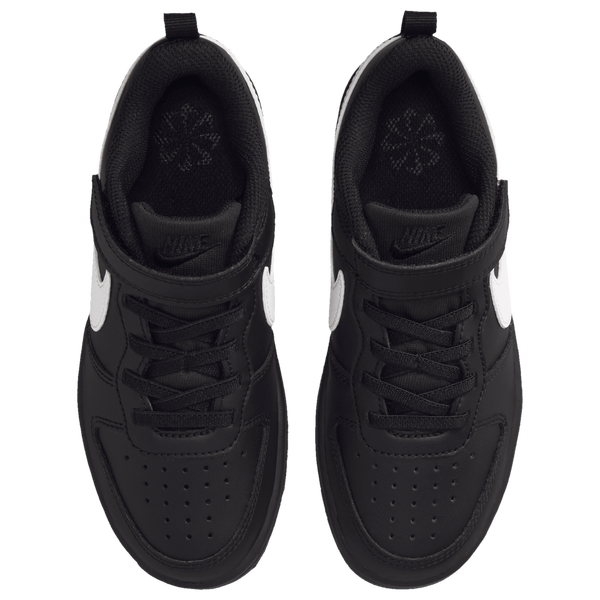 Nike Court Borough Low Recraft - Boys' Preschool - Black/White/Black - Image 4