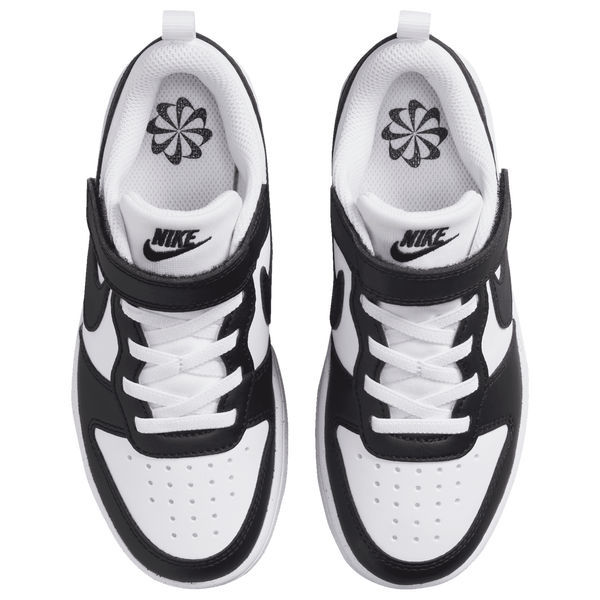 Nike Court Borough Low Recraft - Boys' Preschool - Black/White - Image 4