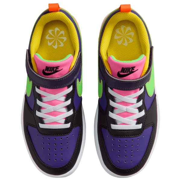 Nike Court Borough Low Recraft - Boys' Preschool - Court Purple/Court Purple/Green Strike - Image 4