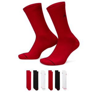 Jordan Cushion Ply Crew Sock 6 Pack - Men's - Assorted