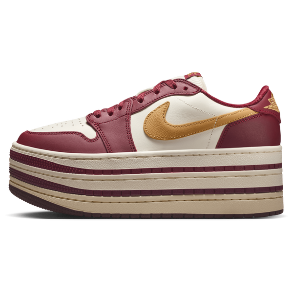 Jordan Air Jordan 1 Triple Stack - Women's - Team Red/Pale Ivory/Sanded Gold - Image 2