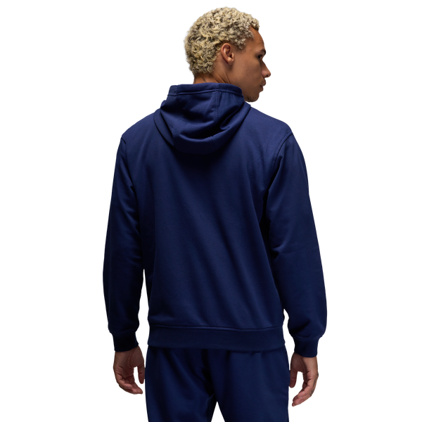 Jordan Drifit Sport Crossover Fleece Pull Over - Men's - Midnight Navy/White - Image 2