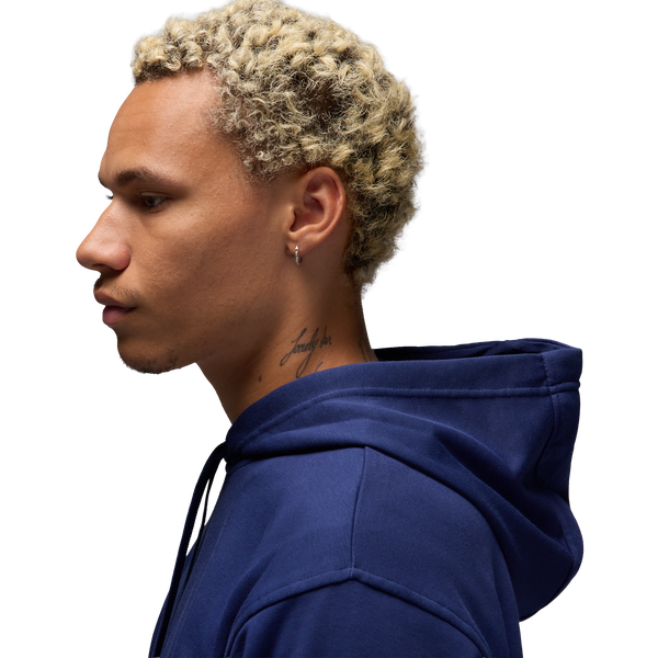 Jordan Drifit Sport Crossover Fleece Pull Over - Men's - Midnight Navy/White - Image 4