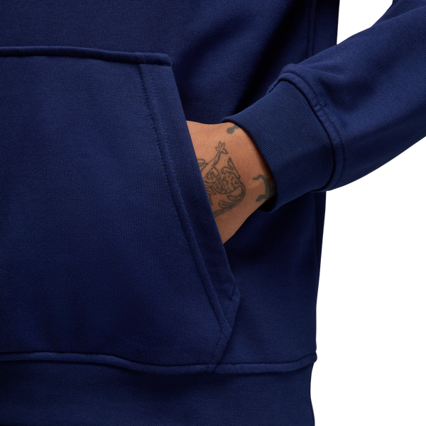 Jordan Drifit Sport Crossover Fleece Pull Over - Men's - Midnight Navy/White - Image 5