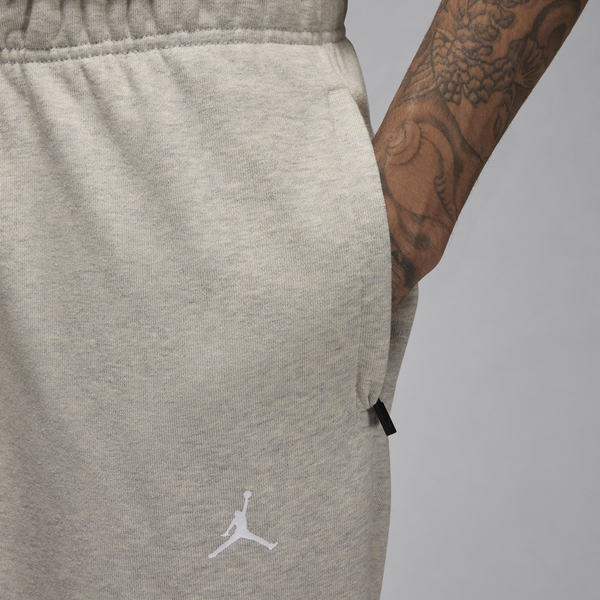 Jordan Dri-FIT Sport Crossover Fleece Pants - Men's - Grey Heather/White - Image 3