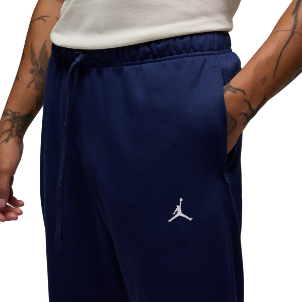 Jordan Dri-FIT Sport Crossover Fleece Pants - Men's - Midnight Navy/White - Image 3