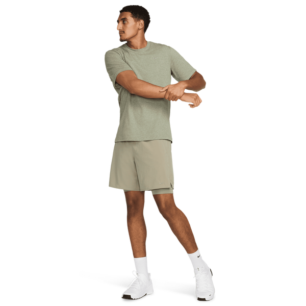 Nike Dri-FIT Primary Statement Short Sleeve T-Shirt - Men's - Heather/Light Army/Light Army - Image 6