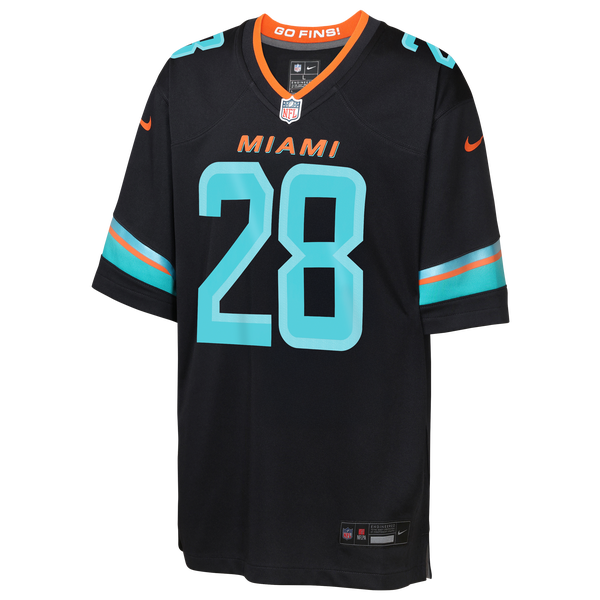 Nike Dolpins NFL Rival Game Jersey - Boys' Grade School - Black - Image 2