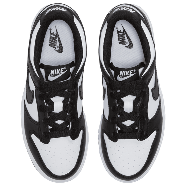 Nike Dunk Low - Boys' Preschool - White/Black/White - Image 4