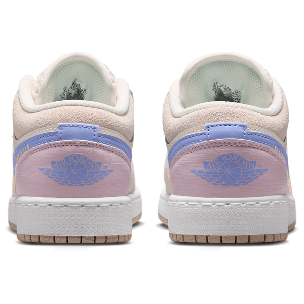 Jordan AJ 1 Low China - Girls' Grade School - Sail/Bleached Lilac/Phantom - Image 3