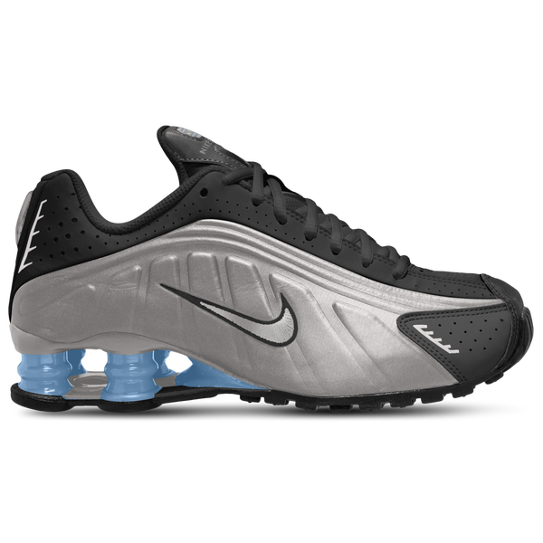 Nike Shox R4 - Boys' Grade School - Black/Metallic Silver/Metallic Silver