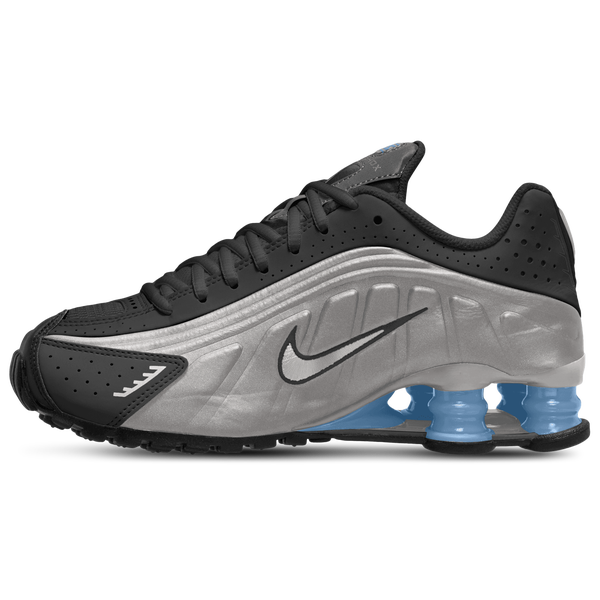 Nike Shox R4 - Boys' Grade School - Black/Metallic Silver/Metallic Silver - Image 2