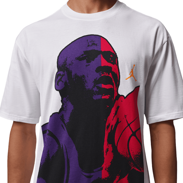 Jordan MJ Statement 1985 Short Sleeve Crew - Men's - White - Image 3