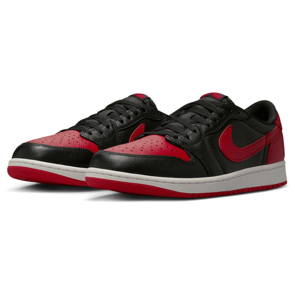 Jordan AJ 1 Retro Low OG 2 - Men's - Black/Black/Varsity Red - Image 6