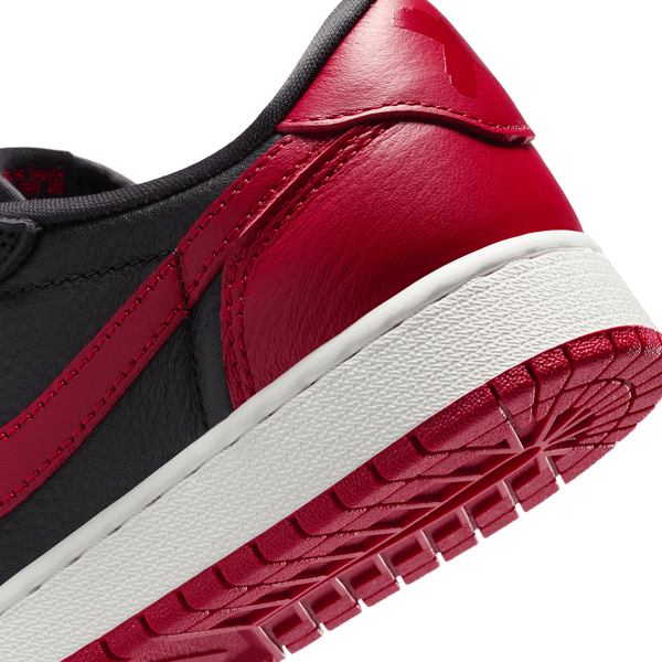 Jordan AJ 1 Retro Low OG - Boys' Grade School - Black/Red/White - Image 8