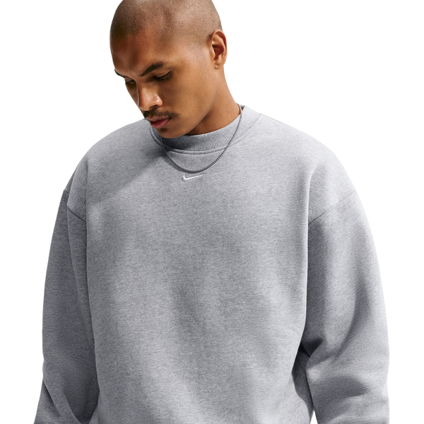 Nike Solo Basketball Long Sleeve Concept Crew - Men's - Gray/White