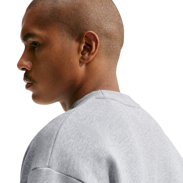 Nike Solo Basketball Long Sleeve Concept Crew - Men's - Gray/White - Image 2