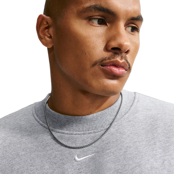 Nike Solo Basketball Long Sleeve Concept Crew - Men's - Gray/White - Image 3