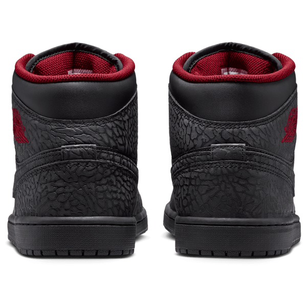 Jordan AJ 1 Mid SE - Men's - Tough Red/Black/Black - Image 3