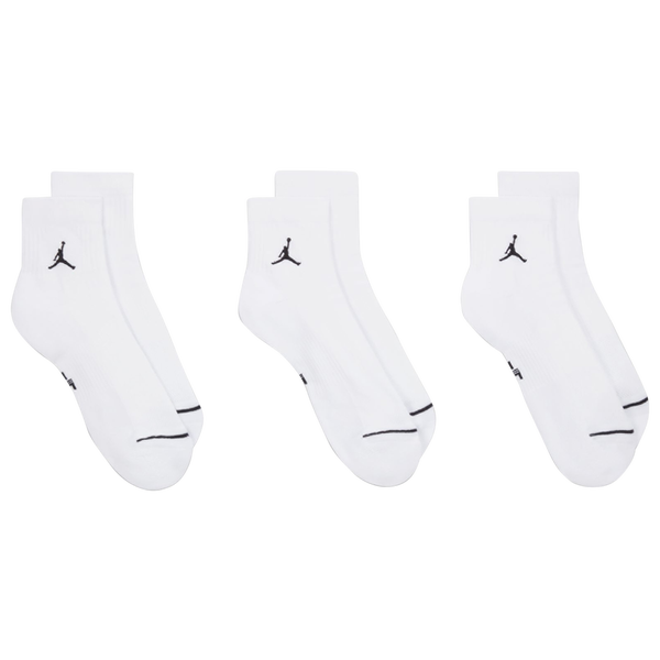 Jordan Every Day Cushioned Ankle 3 Pack - Men's - Black/White - Image 4